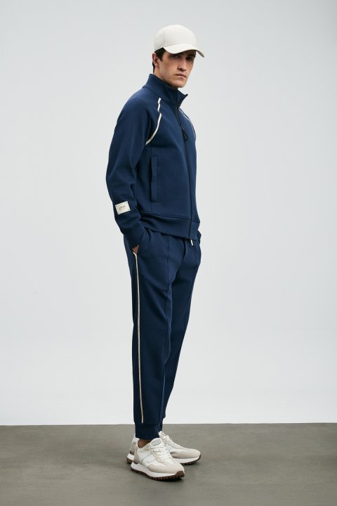 Charms Tracksuit Top Navy Blue - Lufian