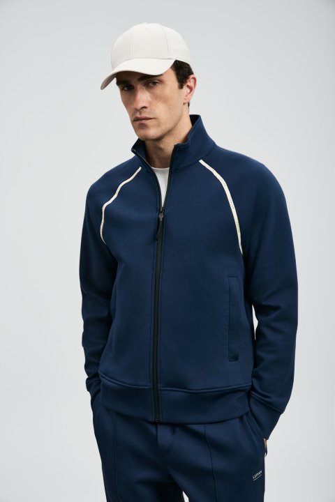 Charms Tracksuit Top Navy Blue - Lufian (1)