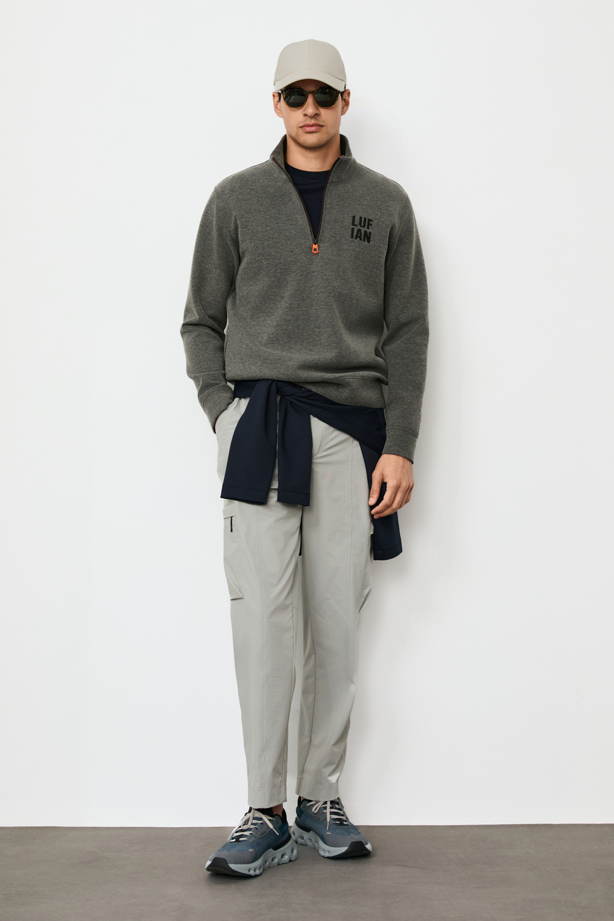 Male Sweatshirt Grey - LUFIAN