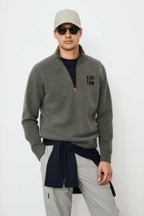Male Sweatshirt Grey - LUFIAN