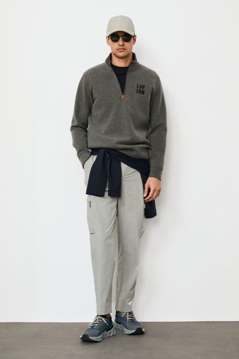 Chase Erkek Sweatshirt Gri - LUFIAN