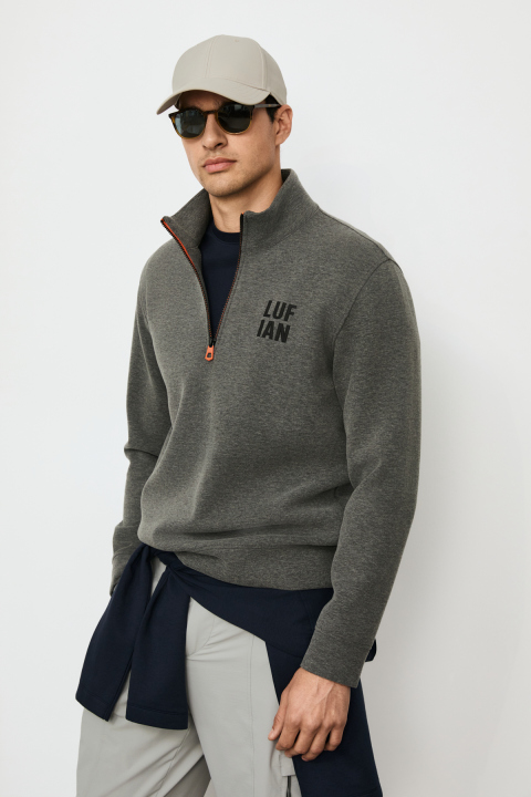 Chase Erkek Sweatshirt Gri - LUFIAN