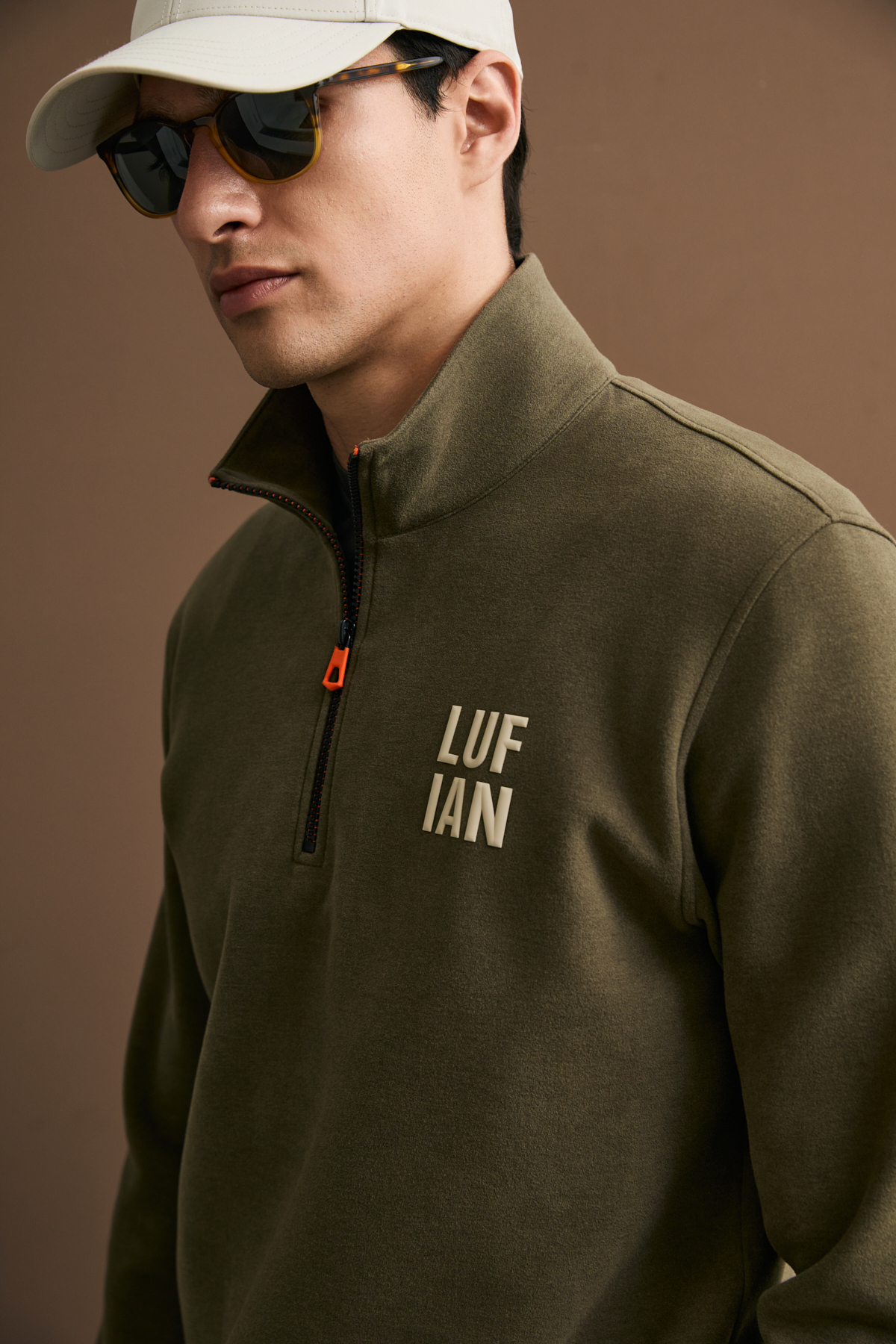 Male Sweatshirt Brown - LUFIAN