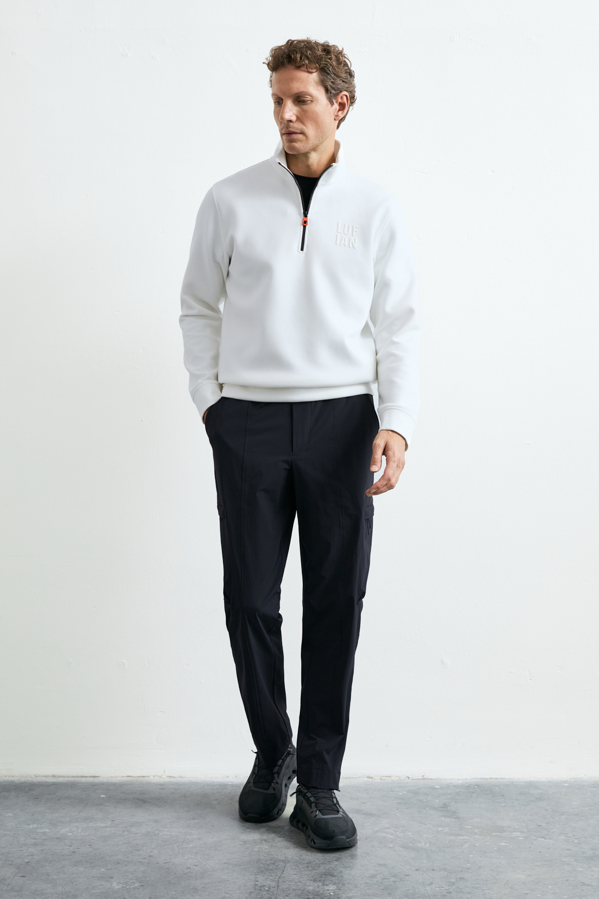Male Sweatshirt Off Whıte - Lufian