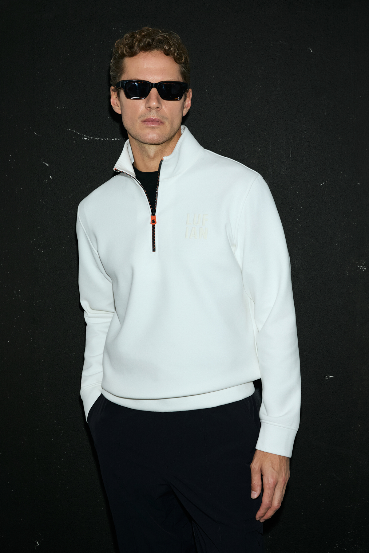 Male Sweatshirt Off Whıte - Lufian