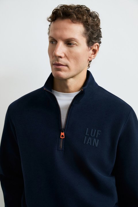 Male Sweatshirt Navy - LUFIAN