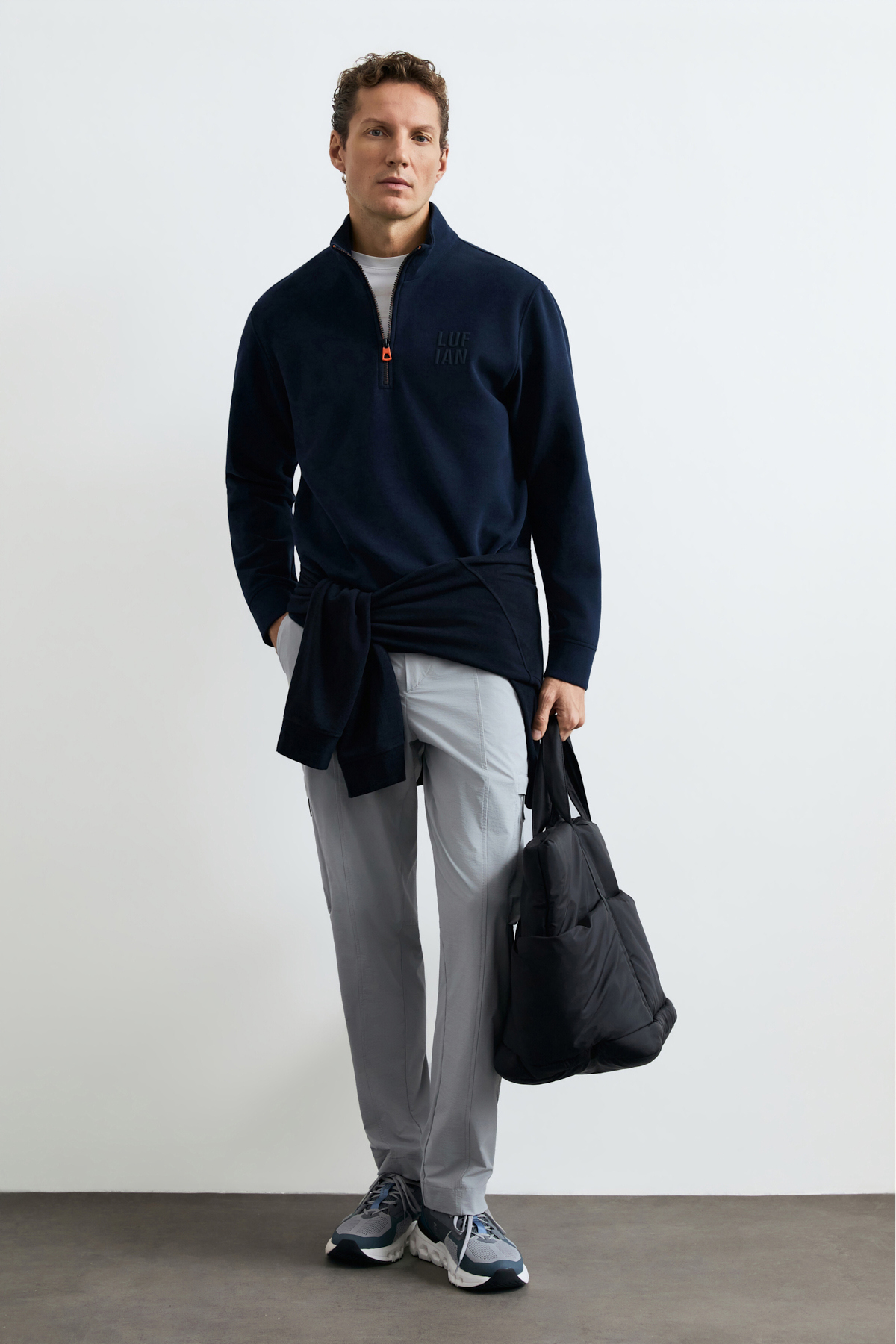 Male Sweatshirt Navy - LUFIAN