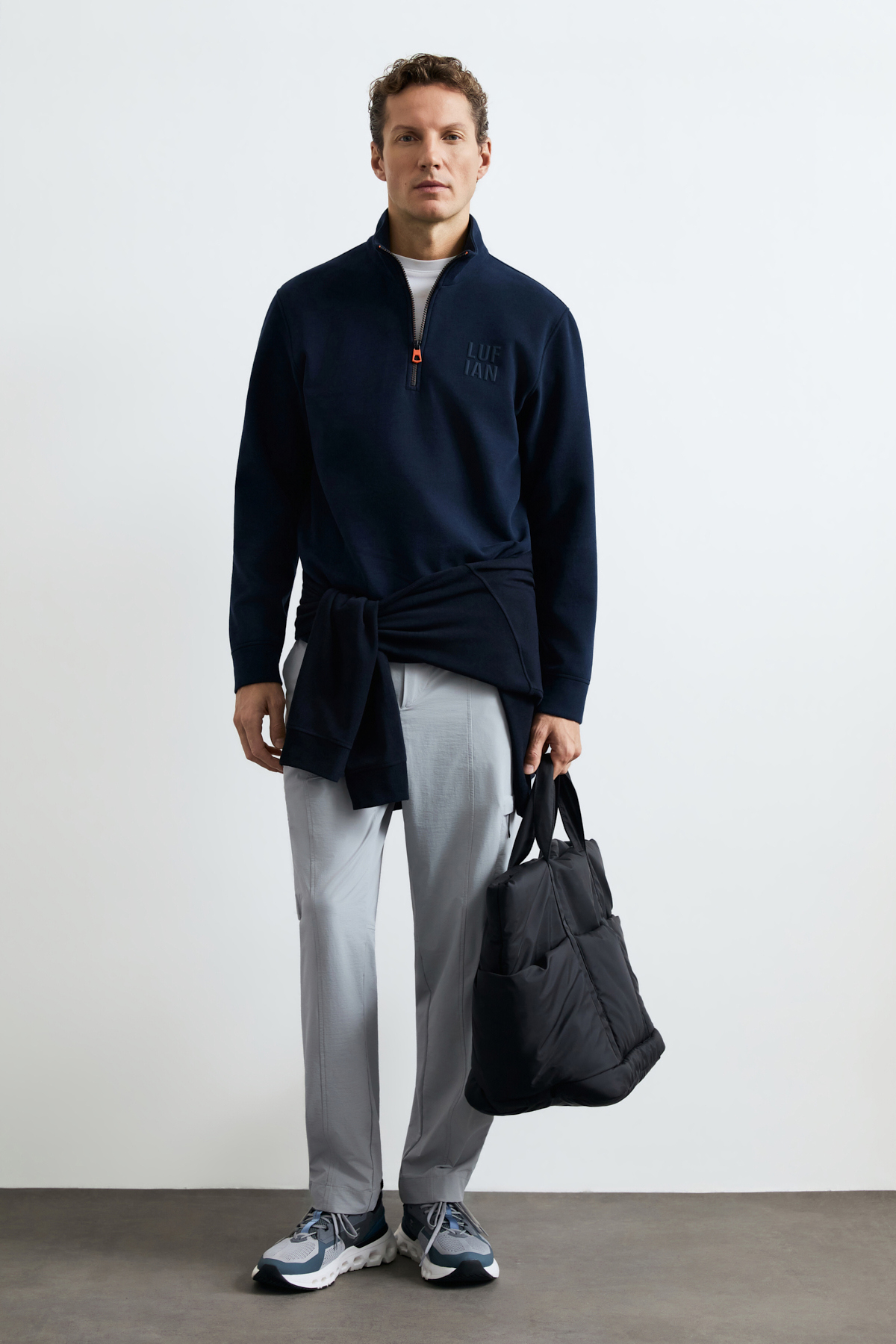 Male Sweatshirt Navy - LUFIAN