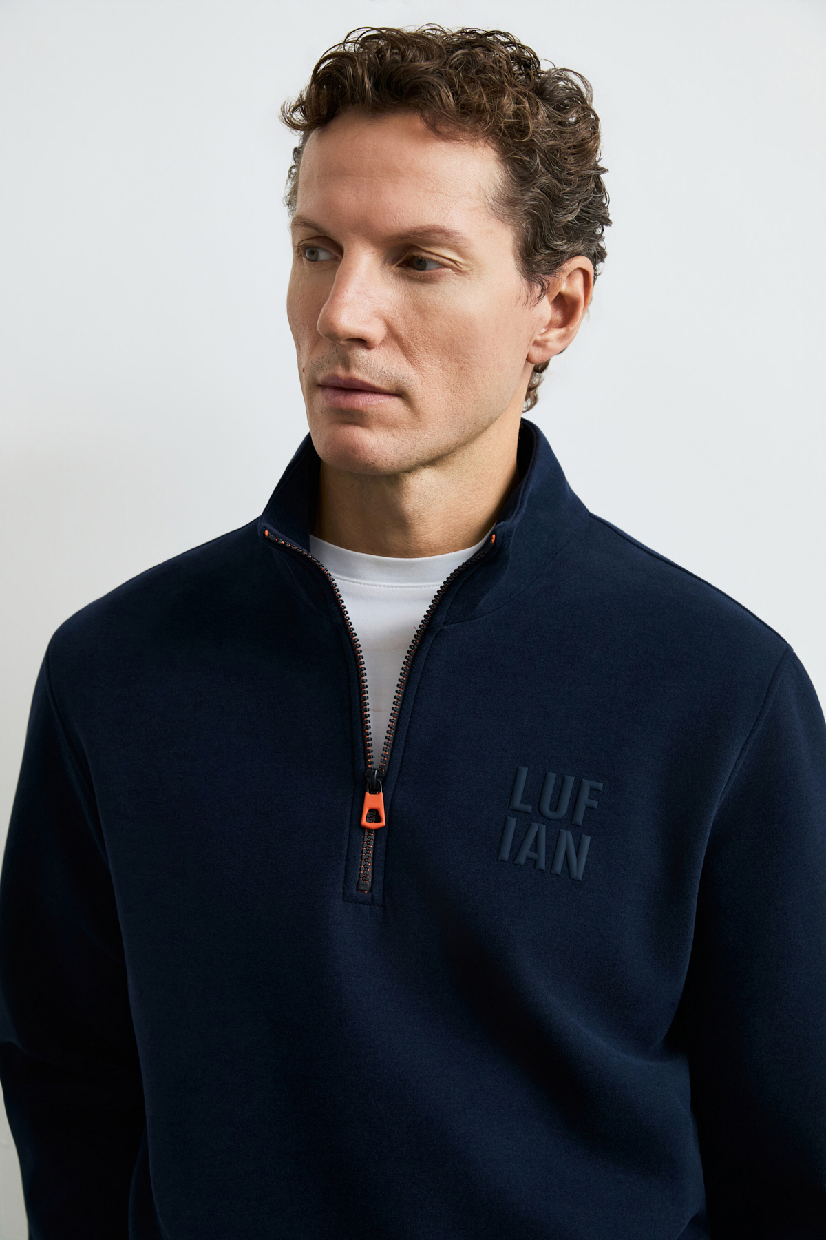 Male Sweatshirt Navy - LUFIAN
