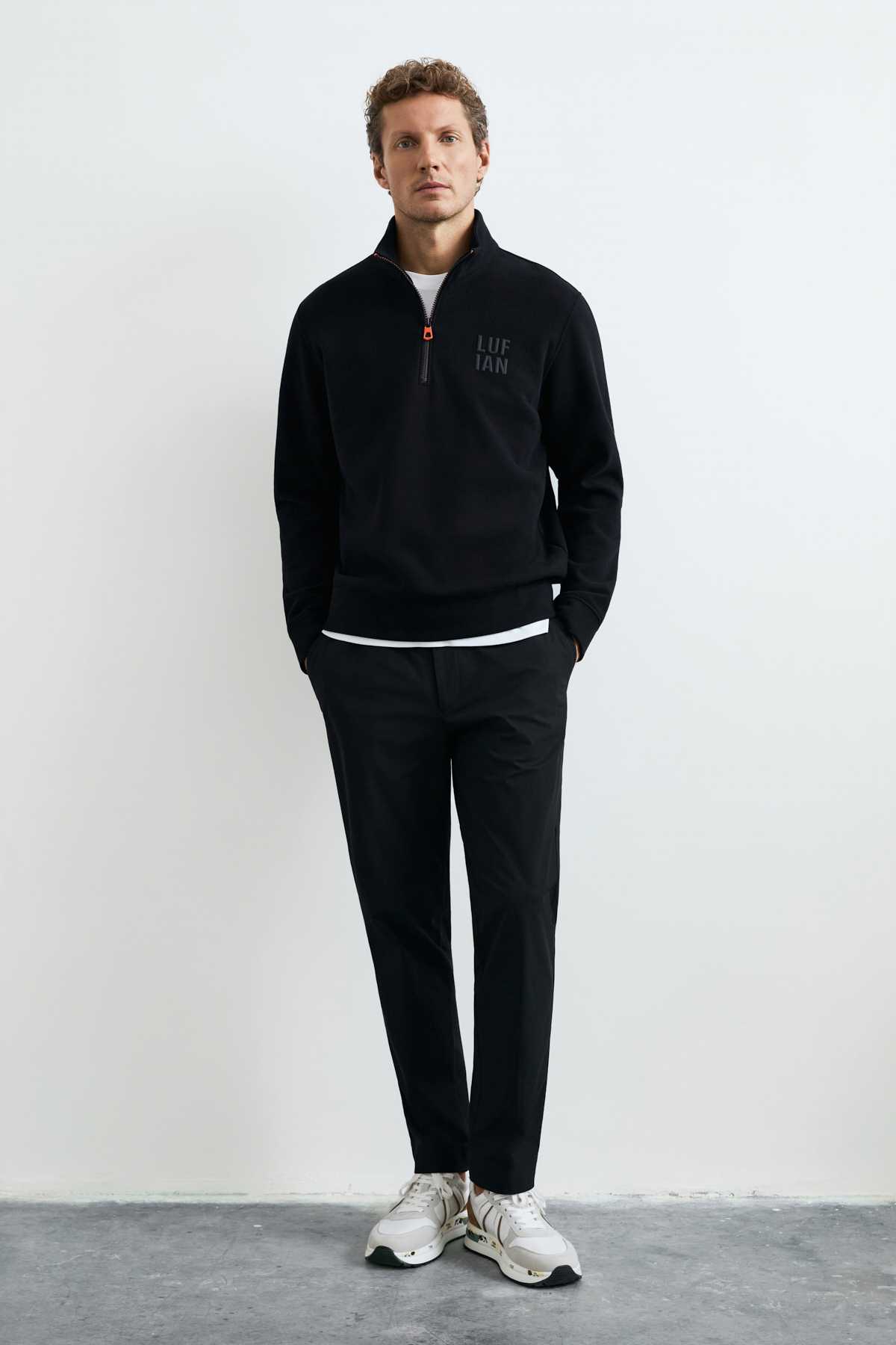 Male Sweatshirt Black - LUFIAN