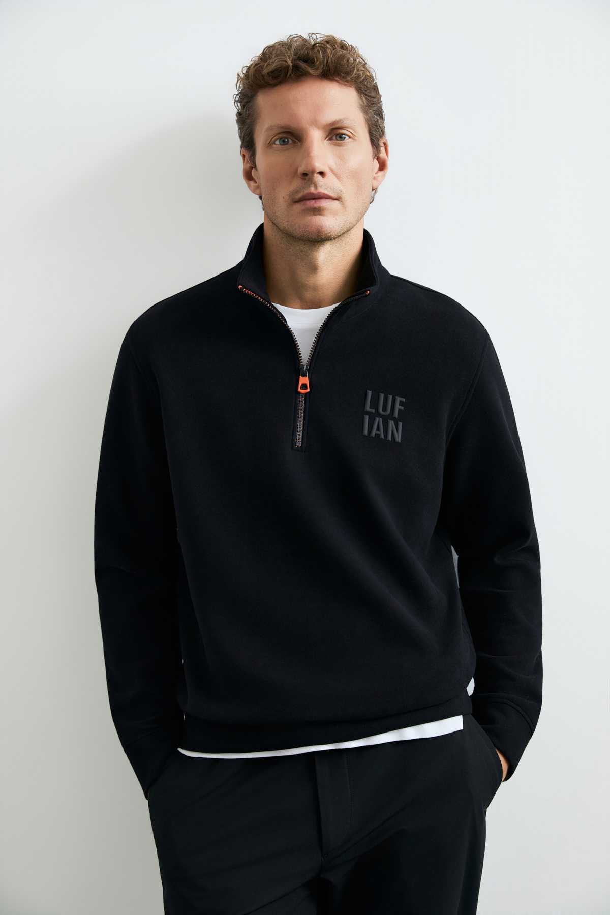 Male Sweatshirt Black - LUFIAN