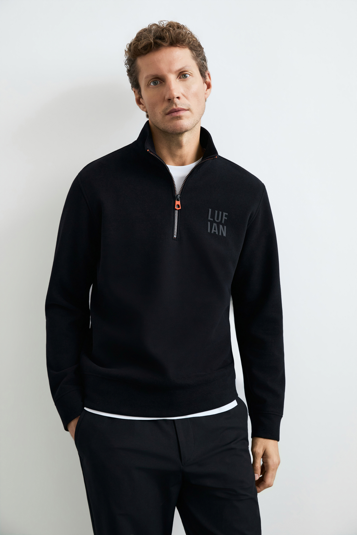 Male Sweatshirt Black - LUFIAN