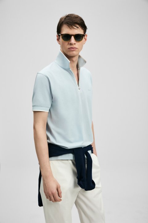 Chase Smart Erkek Polo Tişört Mavi - LUFIAN (1)