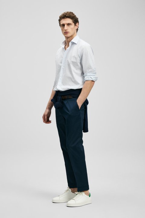 Chrıs Men's Basic Shirt Regular Fit Blue - Lufian (1)
