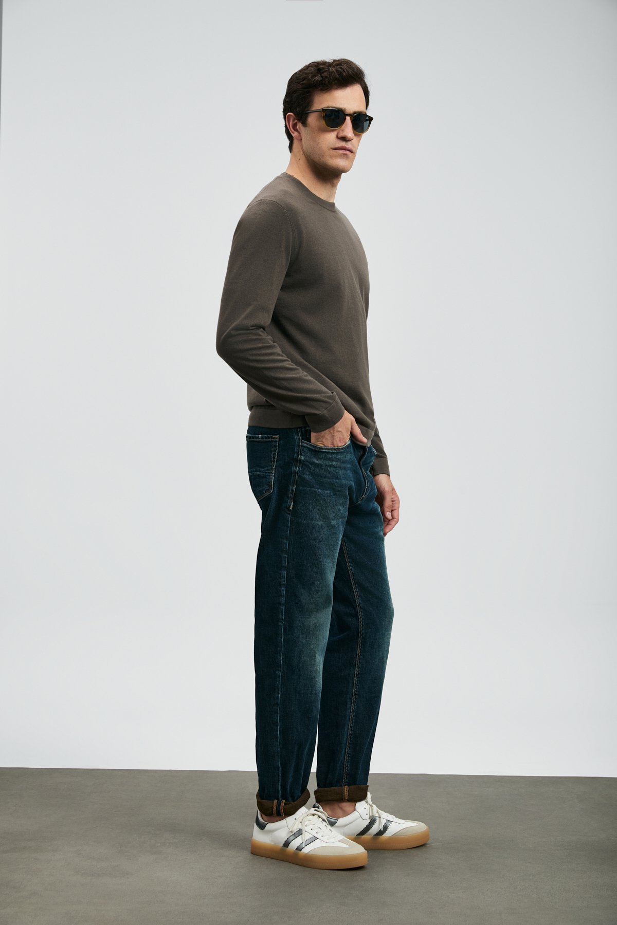 Chrıs Spor Jean Erkek Pantolon Slim Fit Mavi - Lufian