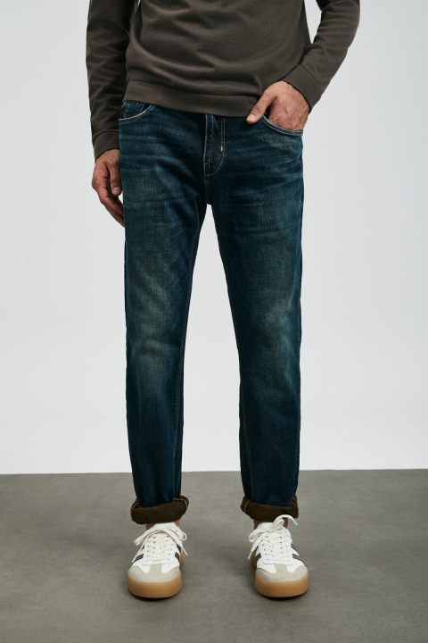 Chrıs Sports Jeans Men's Pants Slim Fit Blue - Lufian (1)