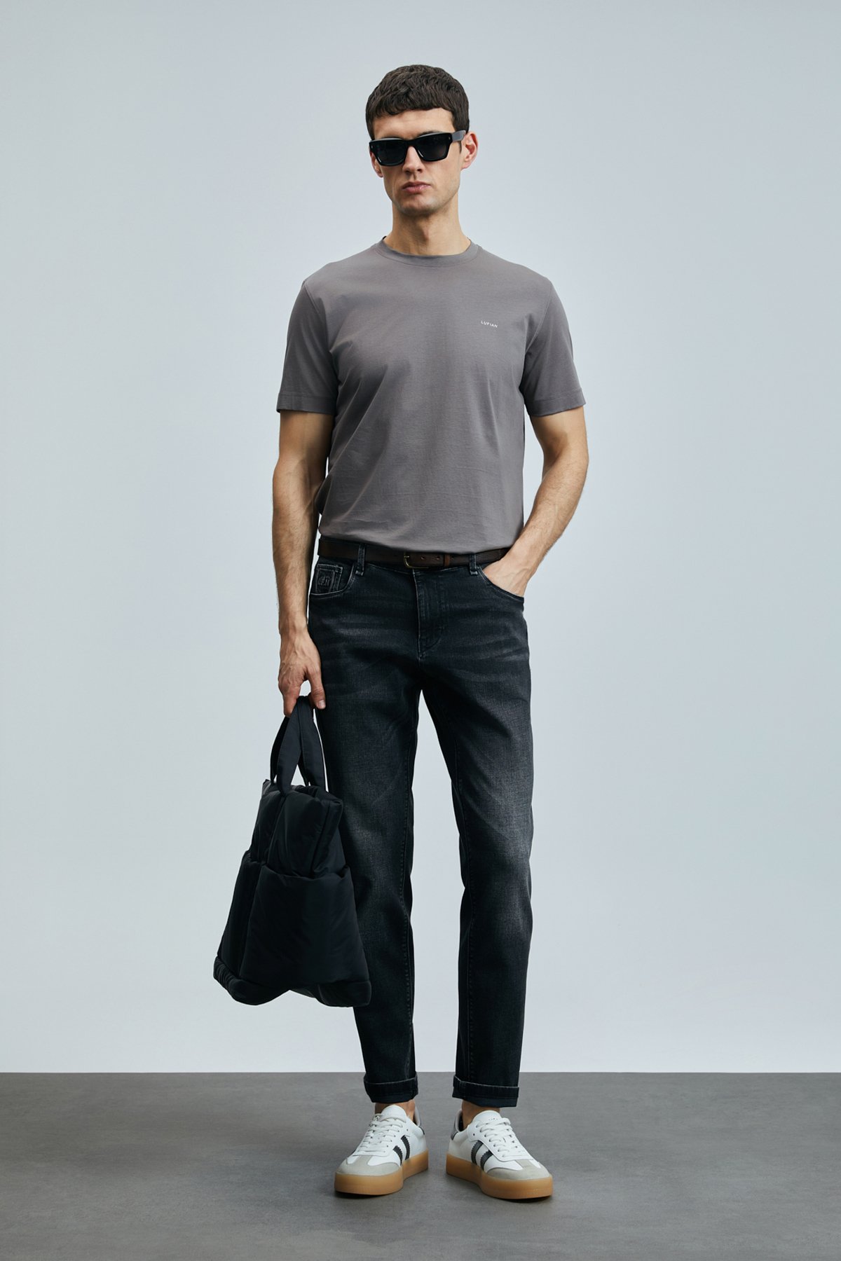 Chrısto Smart Jean Erkek Pantolon Slim Fit Gri - Lufian