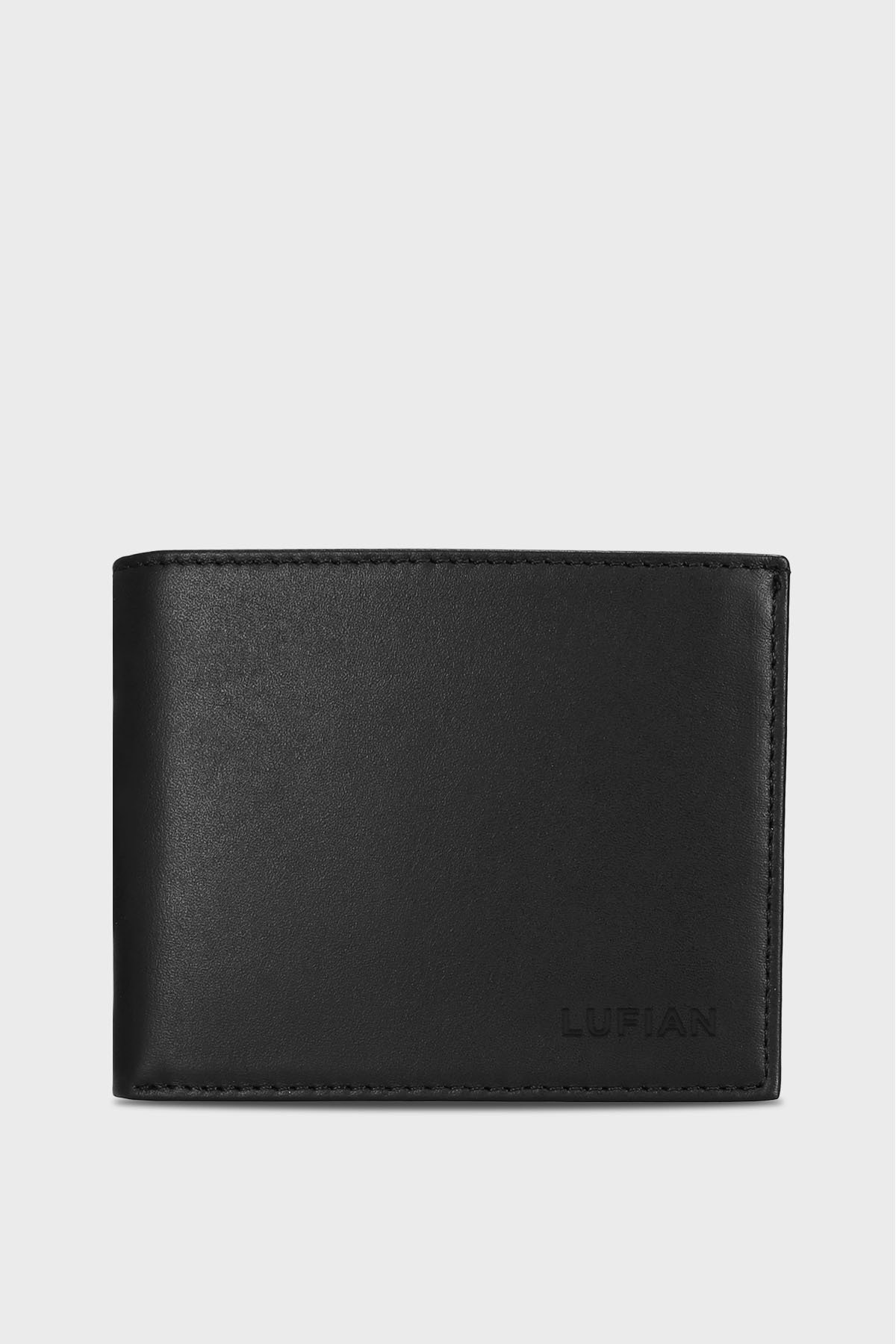 Claudel Mens Leather Cuzdan Black - Lufian