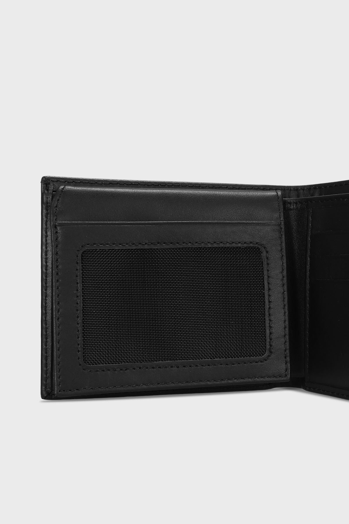 Claudel Mens Leather Cuzdan Black - Lufian