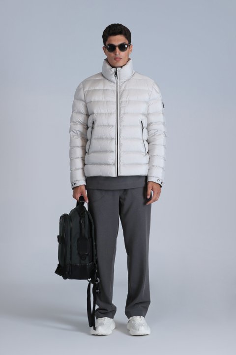 Clow Goose Down Men's Coat Stone - Lufian (1)