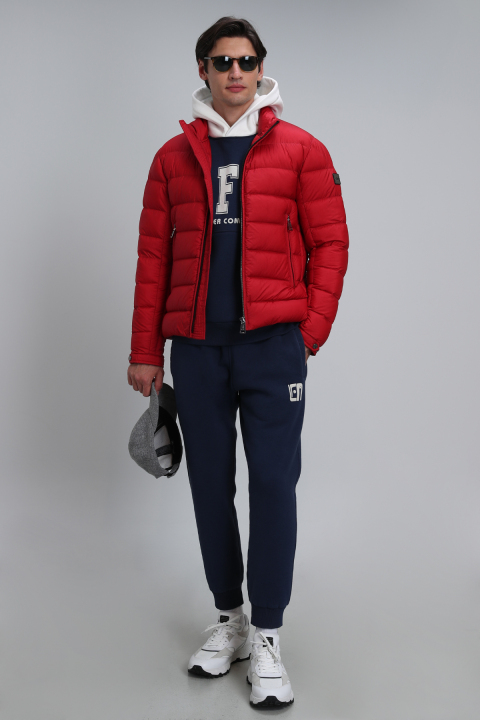 Clow Kaz Tüyü Erkek Mont Kırmızı - Lufian (1)