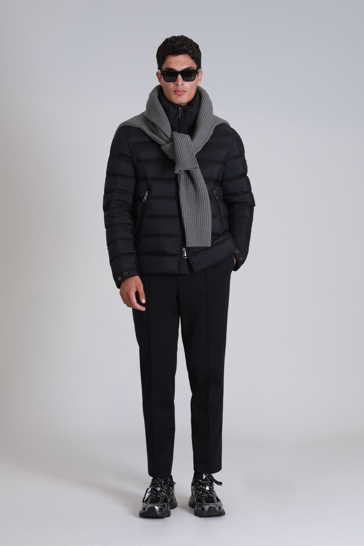 Clow Kaz Tüyü Erkek Mont Siyah - Lufian (1)