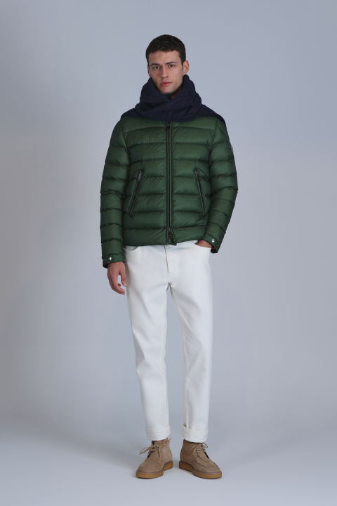 Clow Kaz Tüyü Erkek Mont Yeşil - Lufian