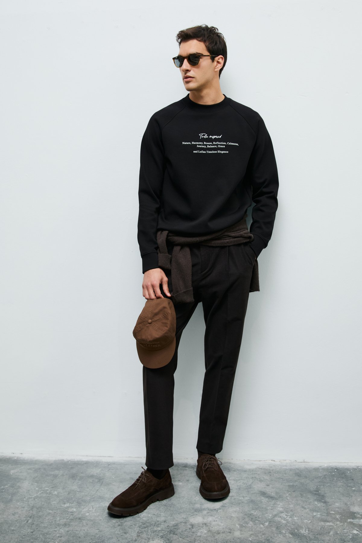 Cole Erkek Sweatshirt Siyah - Lufian (1)