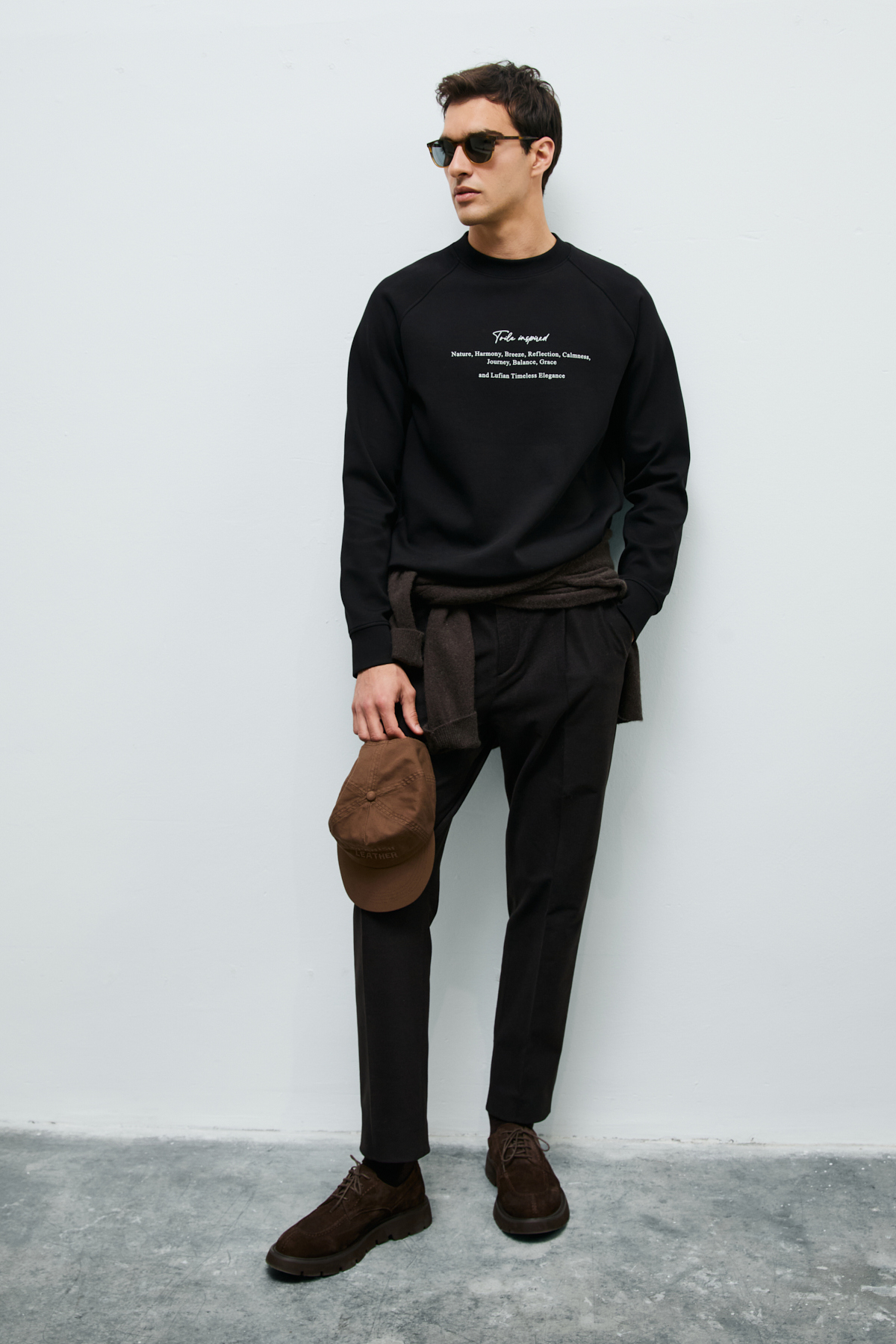 Male Sweatshirt Black - Lufian