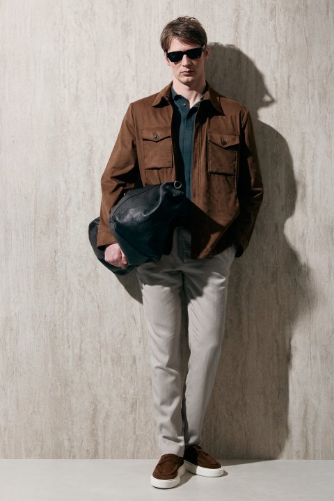 Cole Men's Shirt Jacket Camel Hair - Lufian (1)