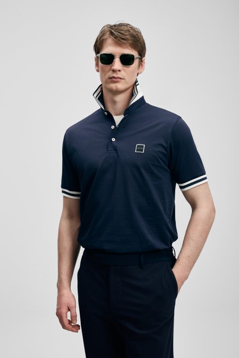 Cole Smart Erkek Polo Tişört Lacivert - LUFIAN