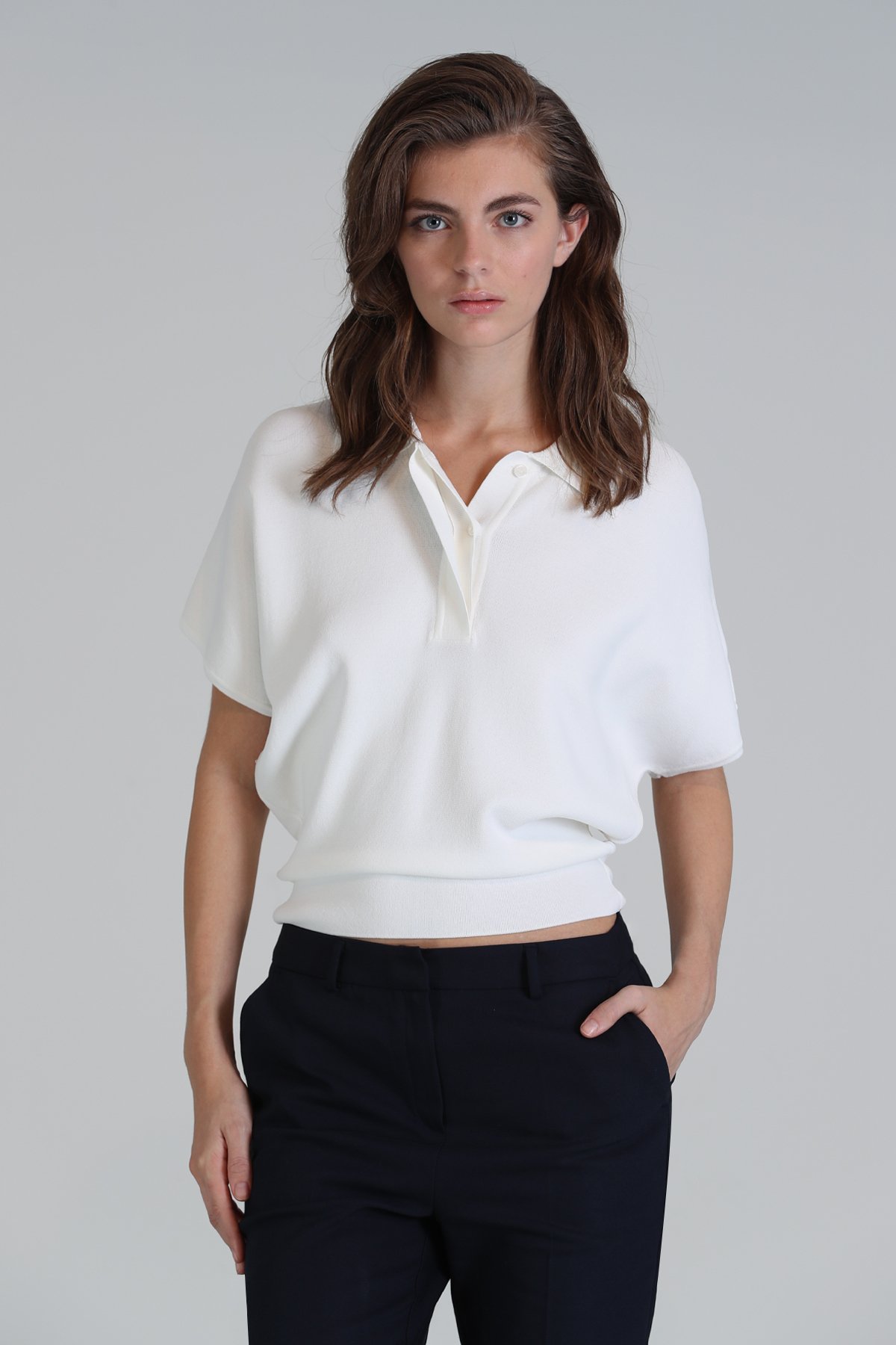 Como Kadın Kazak Ekru - Lufian (1)