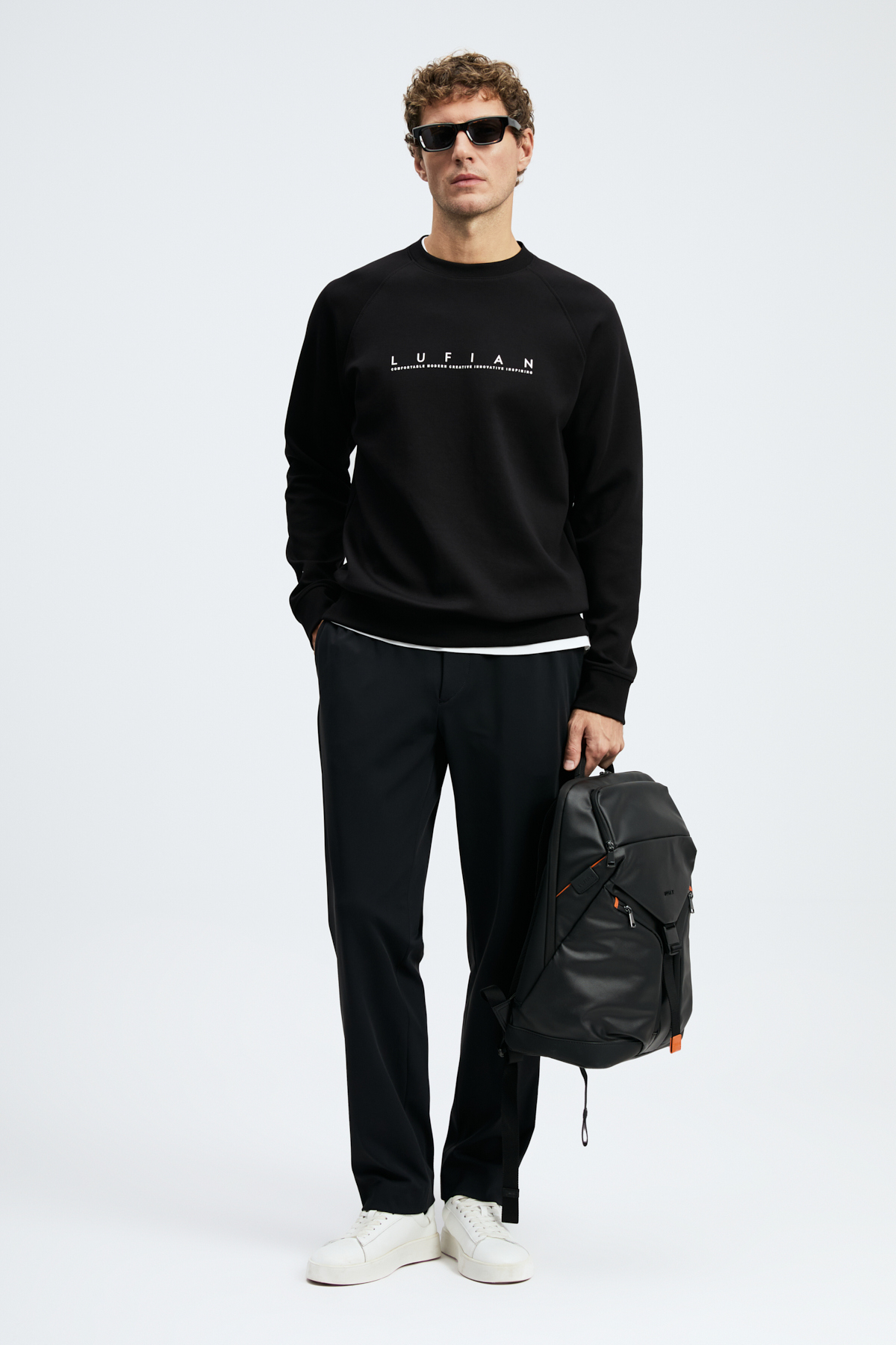 Male Sweatshirt Black - Lufian