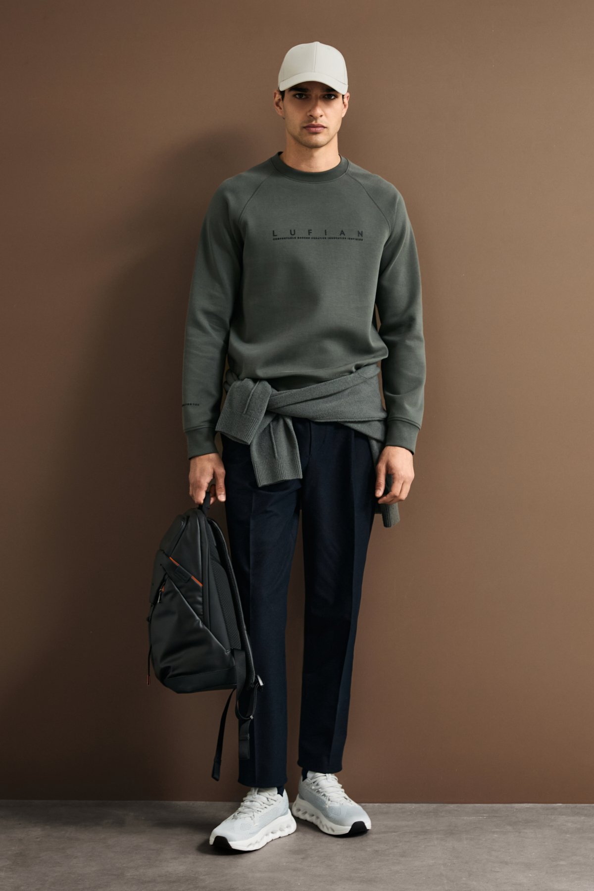 Male Sweatshirt Green - LUFIAN