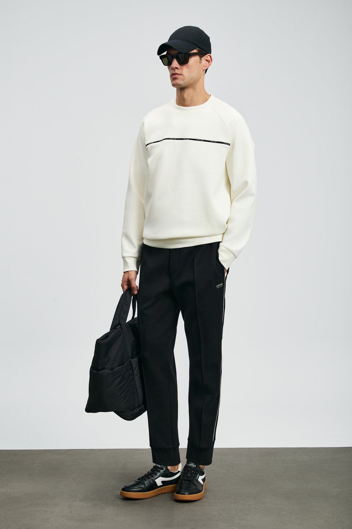 Cosmo Erkek Sweatshirt Kırık Beyaz - Lufian (1)