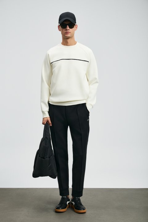 Cosmo Men's Sweatshirt Off White - Lufian