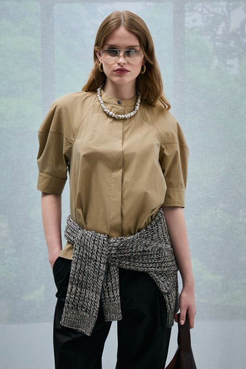 Cossı Kadın Gömlek Deve Tüyü - Lufian