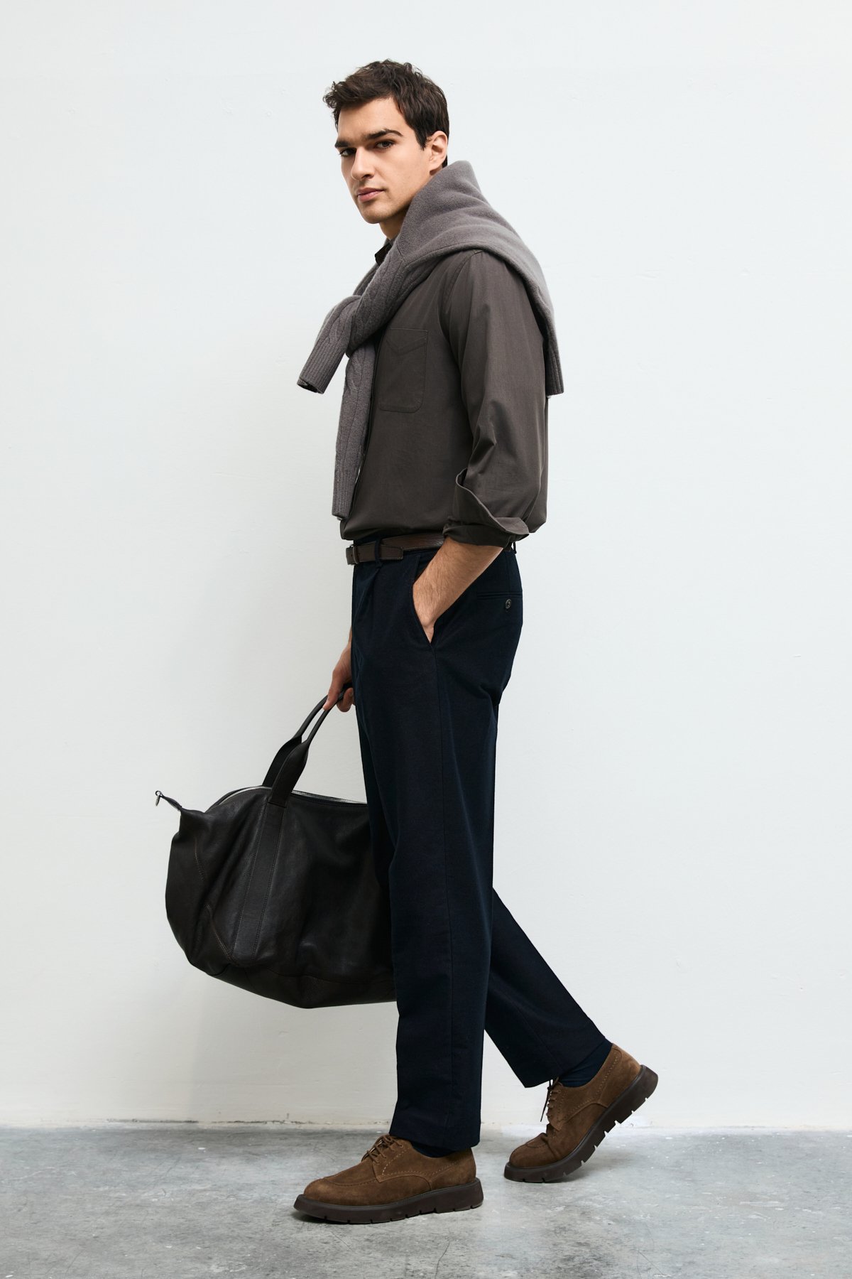 Danıel Men Basic Shirt Regular Fıt Green - LUFIAN