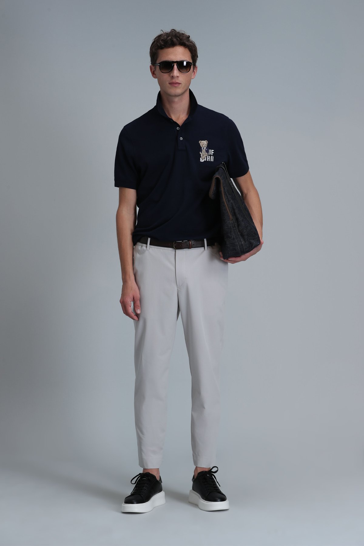 Crystal Smart Erkek Polo Tişört Lacivert - Lufian (1)