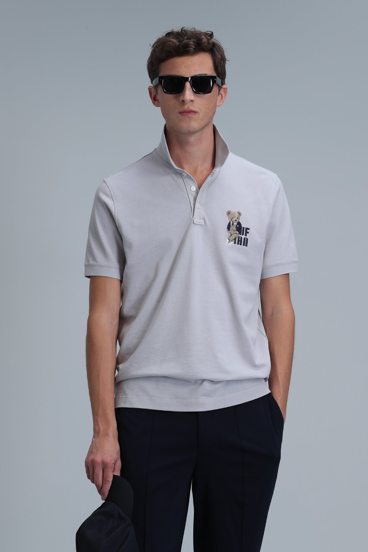 Crystal Smart Erkek Polo Tişört Taş - Lufian