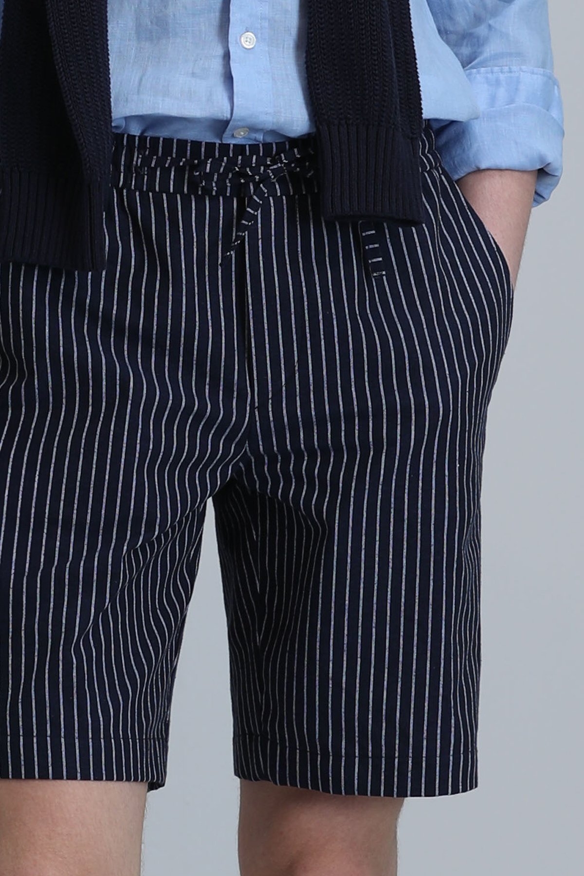 Curtıs Spor Erkek Chino Şort Slim Fit Lacivert - Lufian (1)