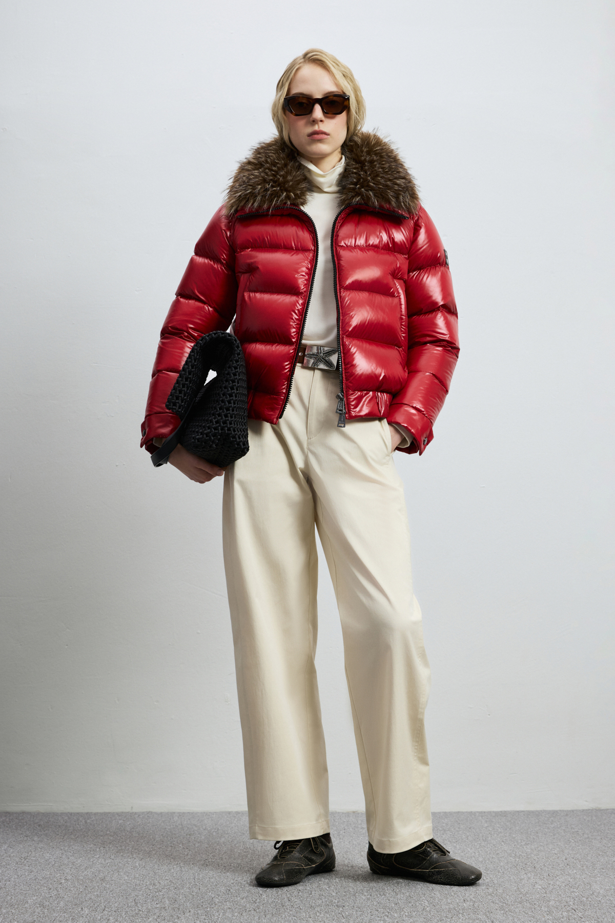 Women's Down Jacket Dark Red - LUFIAN (1)