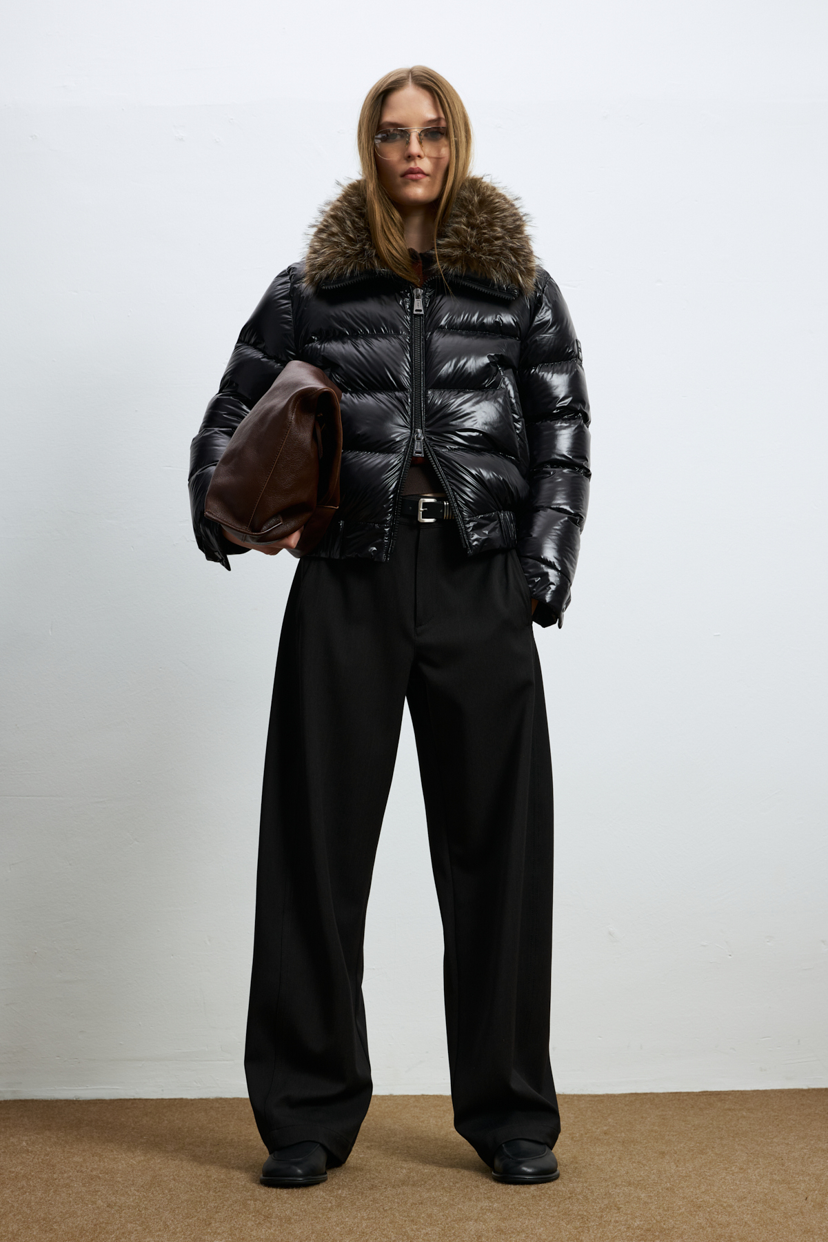 Kaztüyü Woman Coat Black - Lufian