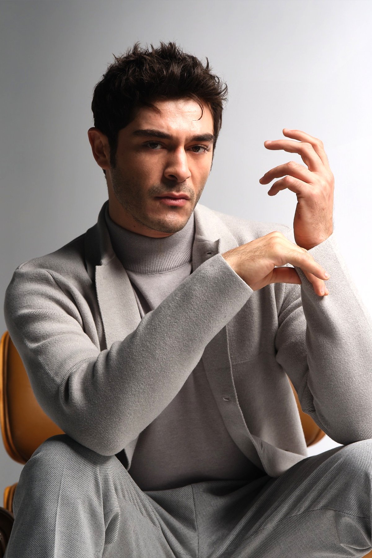 Daks Erkek Hırka Açık Gri - Lufian (1)