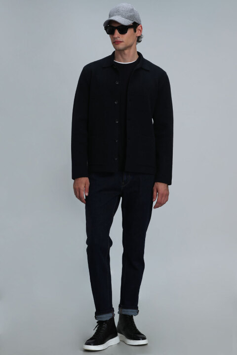 Daks Erkek Hırka Lacivert - Lufian (1)