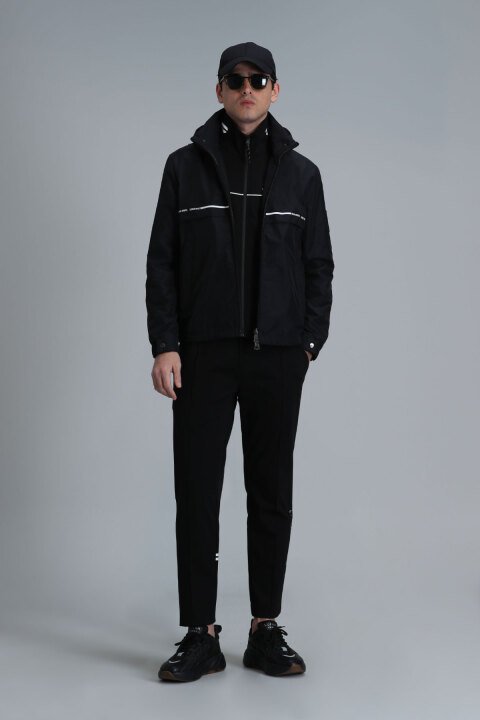 Damon Male Coat Black - Lufian (1)