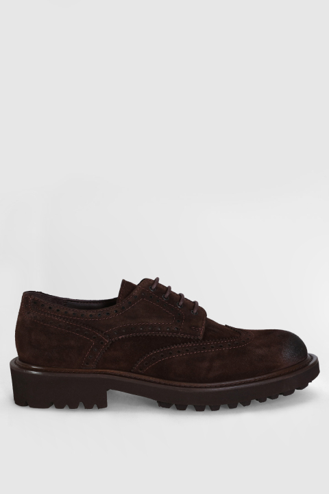 Danı Erkek Deri Ayakkabı Kahverengi - Lufian