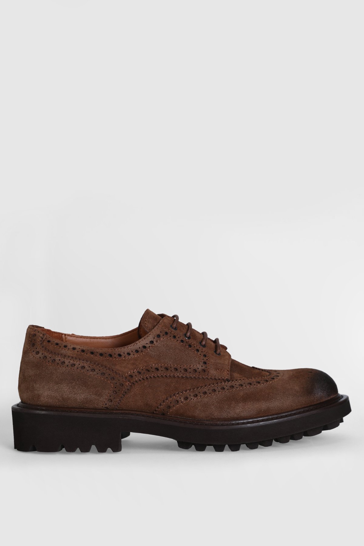Danı Men's Leather Shoes Camel Hair - LUFIAN