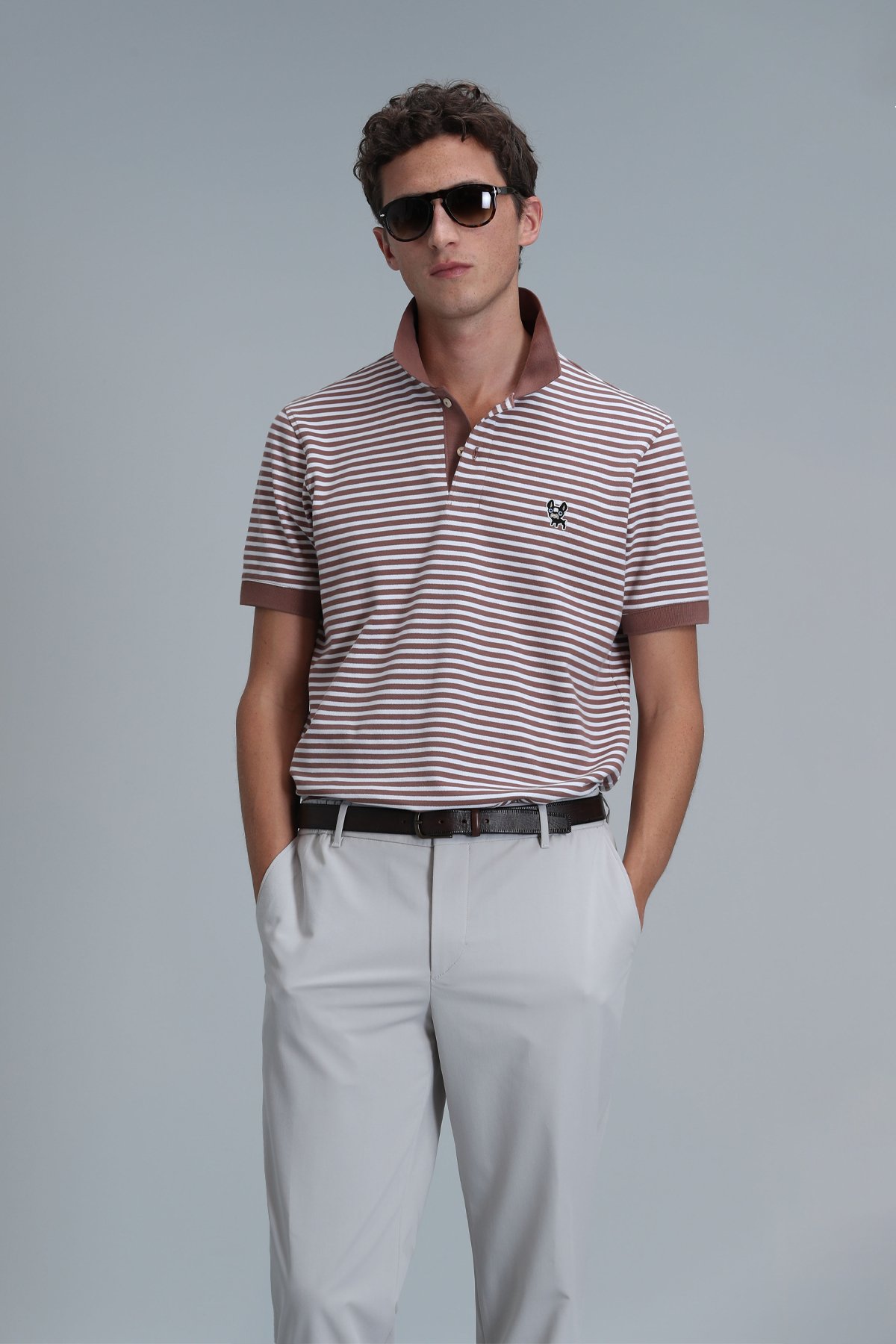 Danı Smart Erkek Polo Tişört Kiremit - Lufian