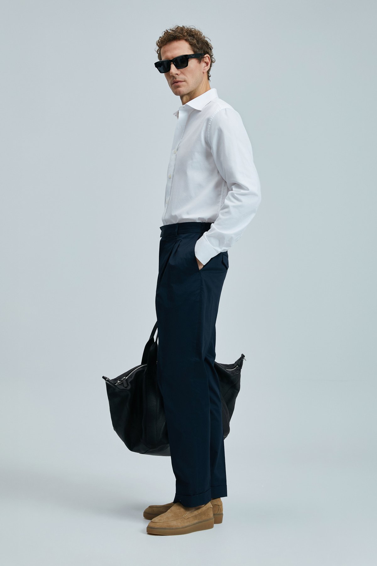 Danıel Erkek Basic Gömlek Regular Fit Beyaz - Lufian